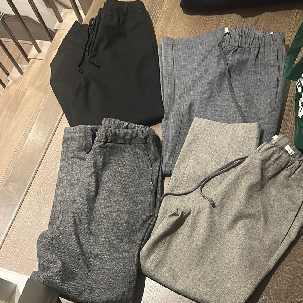 Babaton aritzia jimmy pants 4 pairs